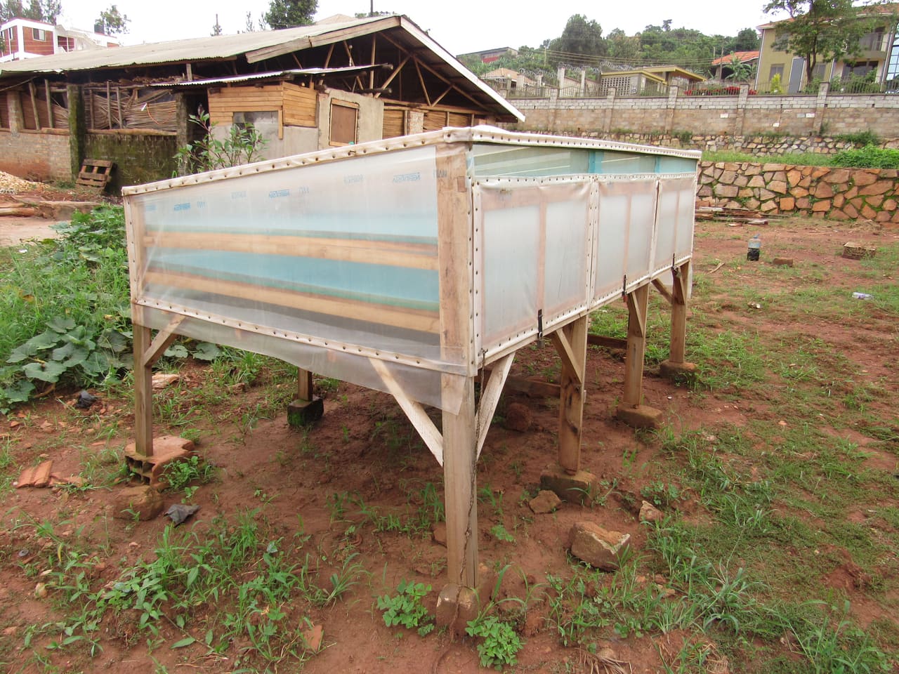 A solar food-drying enclosure in Uganda